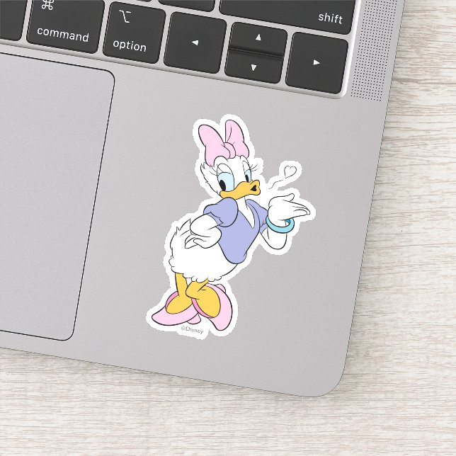 Daisy Duck Blowing a Kiss Sticker (Detail)