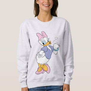 Daisy Duck Blowing a Kiss Sweatshirt