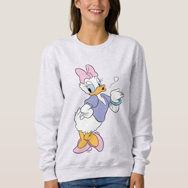 Daisy Duck Blowing a Kiss Sweatshirt (Front)