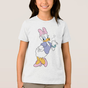 Daisy Duck Blowing a Kiss Tri-Blend Shirt