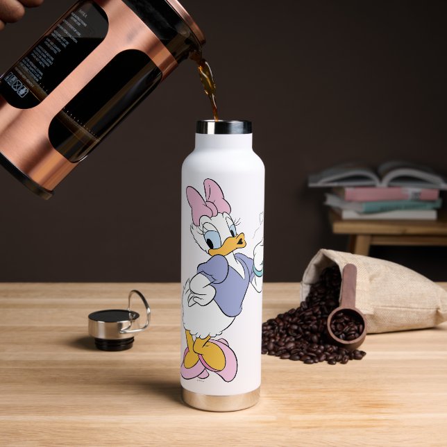 Daisy Duck Blowing a Kiss Water Bottle (Coffee)