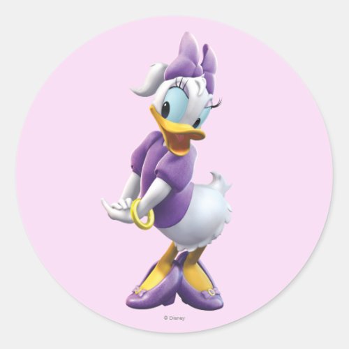 Daisy Duck Clubhouse | Cute Classic Round Sticker