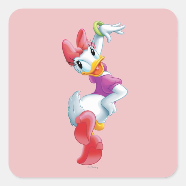 Daisy Duck | Dancing Square Sticker (Front)