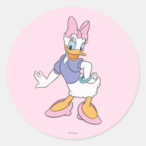 Daisy Duck  Diva Classic Round Sticker