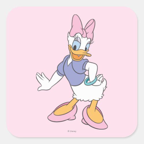 Daisy Duck  Diva Square Sticker