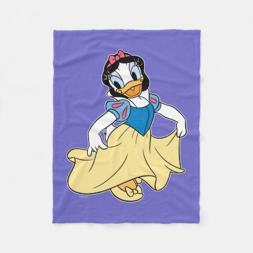 Daisy Duck Dressed up as Snow White Fleece Blanket