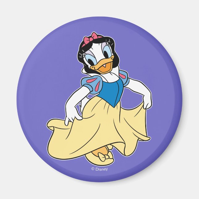 Daisy Duck Dressed up as Snow White Magnet (Front)