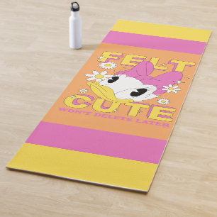 Daisy Duck "Felt Cute" Retro Floral Graphic Yoga Mat