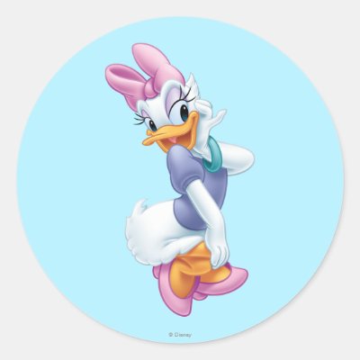 Daisy Duck | Flirting Classic Round Sticker