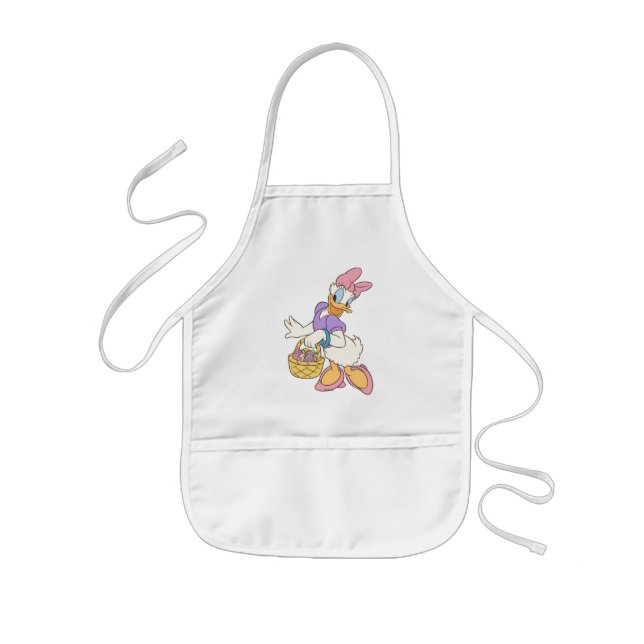 Daisy Duck Holding Basket of Easter Eggs Kids' Apron (Front)