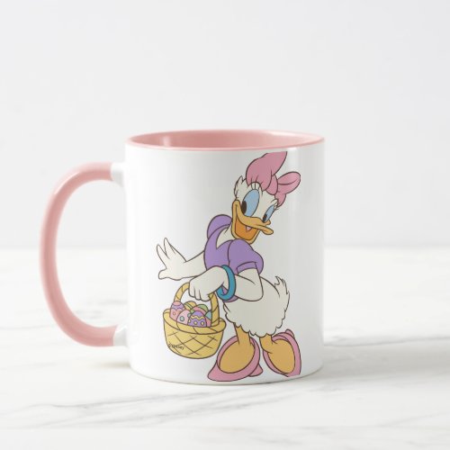 Daisy Duck Holding Basket of Easter Eggs Mug