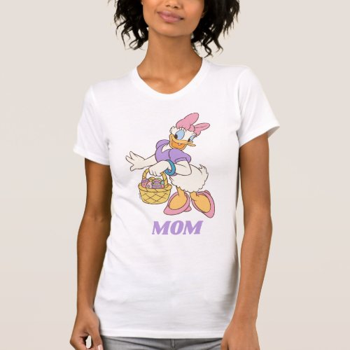 Daisy Duck Holding Basket of Easter Eggs T_Shirt