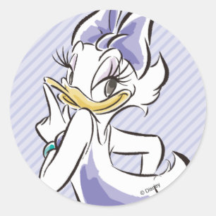 Daisy Duck Sweet Like Sugar Classic Round Sticker