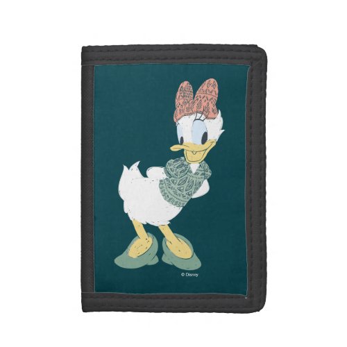 Daisy Duck  You Make Me Wander Tri_fold Wallet