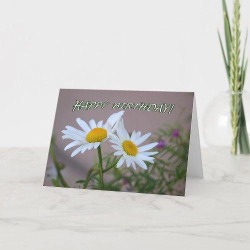 Daisy Duo Birthday Card _ blank inside