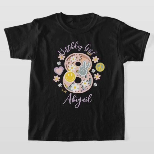 Daisy Eight birthday toddler tshirts