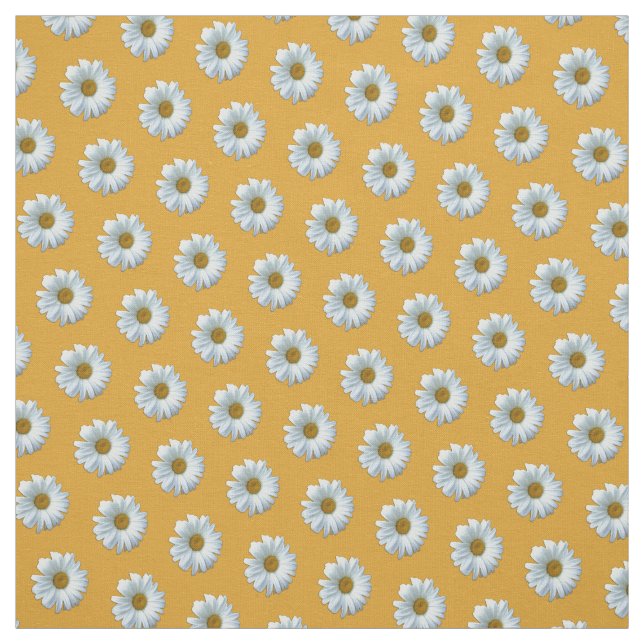 Daisy Fabric Purple Daisy Fabric Cotton or Poly  (Swatch)