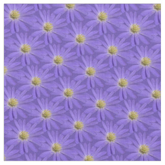 Daisy Fabric Purple Daisy Fabric Cotton or Poly