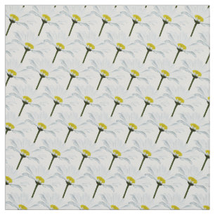 Daisy Fabric Purple Daisy Linen Cotton or Poly 