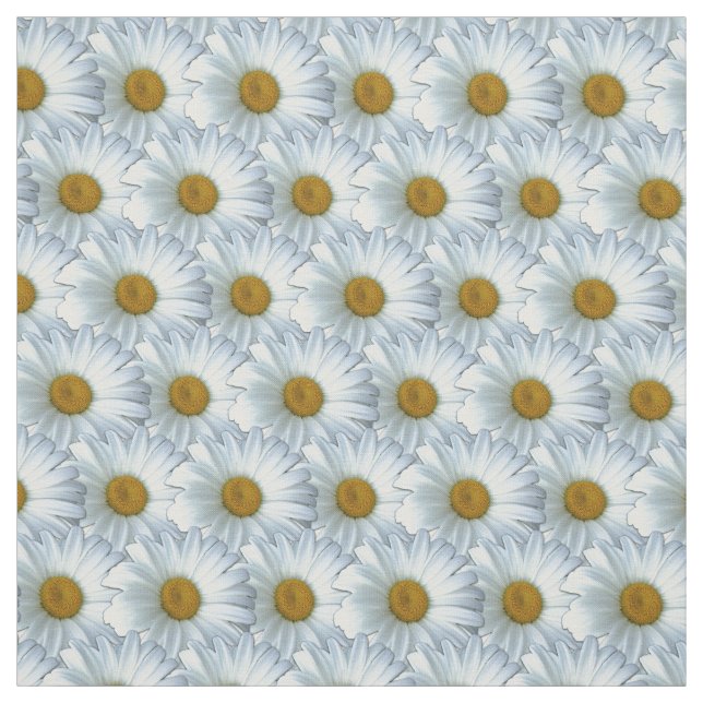 Daisy Fabric Yellow Daisy Fabric Cotton or Poly (Swatch)