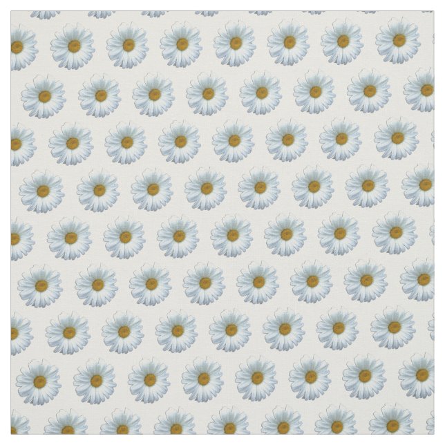 Daisy Fabric Yellow Daisy Fabric Cotton or Poly (Swatch)