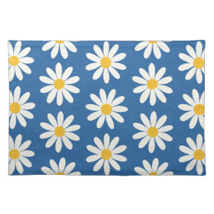 Daisy Field in Blue Cloth Placemat