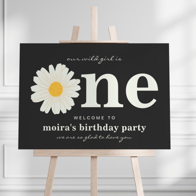 Daisy First Birthday Welcome Sign (Creator Uploaded)
