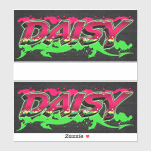 Daisy First Name Graffiti Sticker