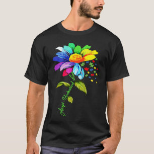 Daisy Floral Autism Awareness Accept Understand Lo T-Shirt