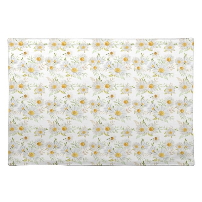 Daisy Floral Cloth Placemat (Front)