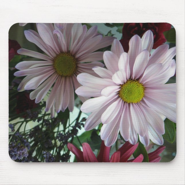 daisy  floral mouse pad (Front)