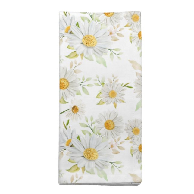 Daisy Floral Napkins Set of 4 (Folded)