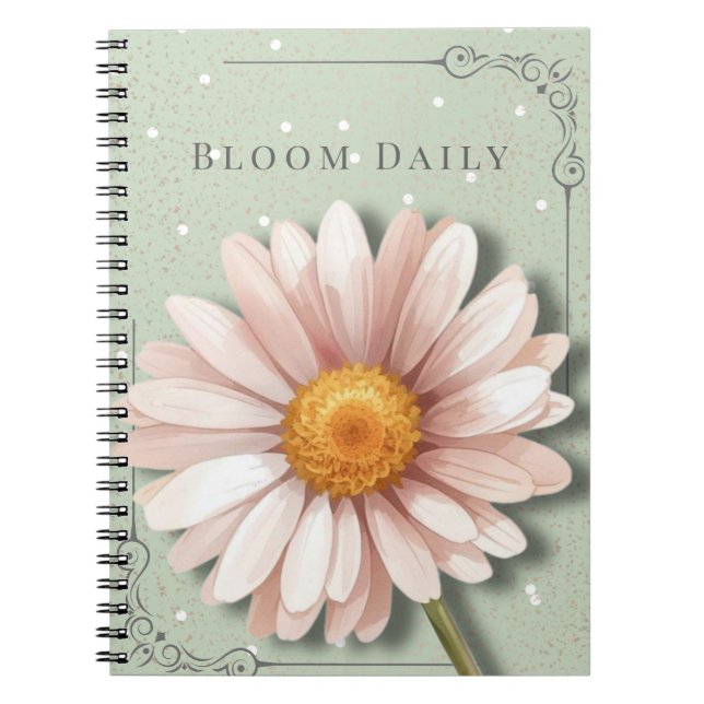 Daisy Floral Notebook | Bloom Daily Journal (Front)
