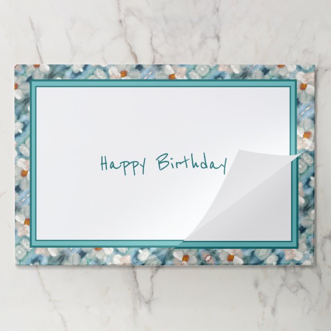 Daisy Floral Paper Placemats (Folded)