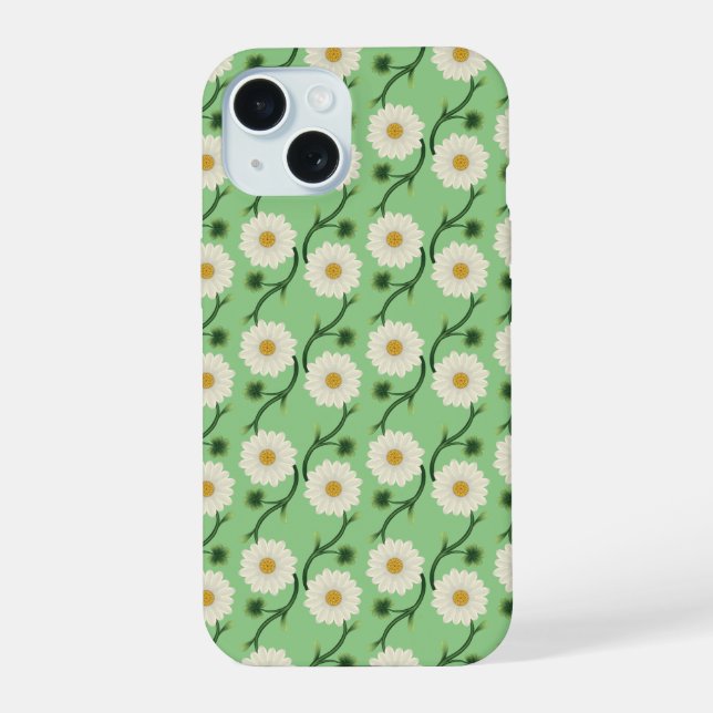 Daisy Floral Pattern Iphone Case (Back)