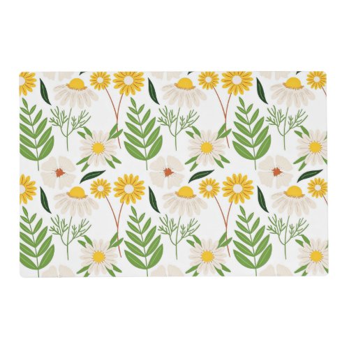 Daisy Floral Pattern Placemat