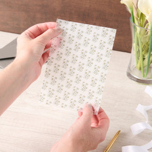 Daisy Floral Pattern Wedding Vellum Invitations