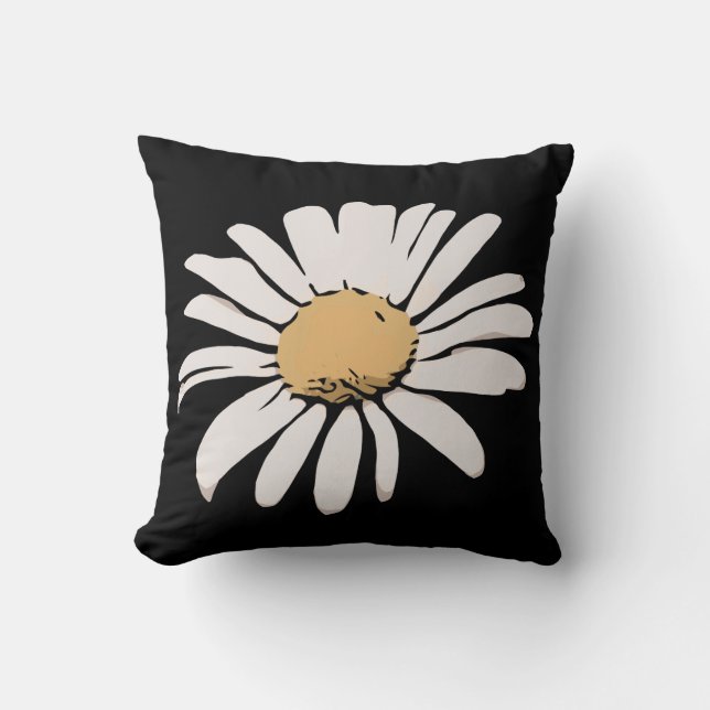 Daisy Floral Pillow (Front)