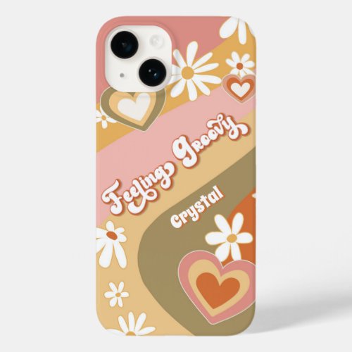 Daisy Floral Retro Hippie Feeling Groovy 60s 70s  Case_Mate iPhone 14 Case