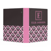 Daisy Floral Striped Pattern Pink Black White