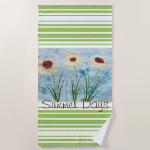 Daisy Floral Style Beach Towel