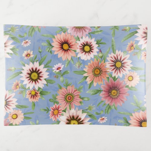 Daisy Floral Trinket Tray