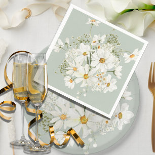 Daisy Floral Watercolors Napkins