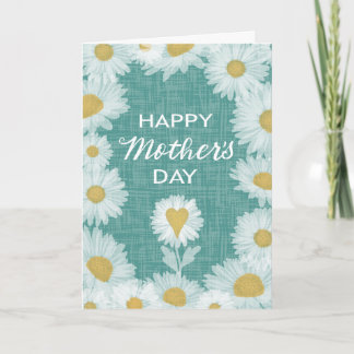 Daisy Florals Happy Mother's Day Card