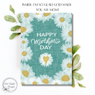Daisy Florals Happy Mother's Day  Card