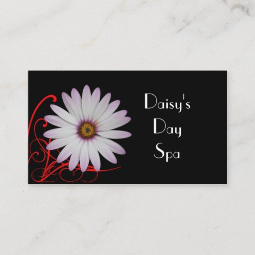 Customizable Daisy Flourish Business Card