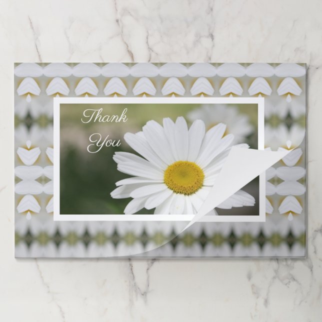 Daisy Flower 25 Piece Paper Place Mat (Folded)