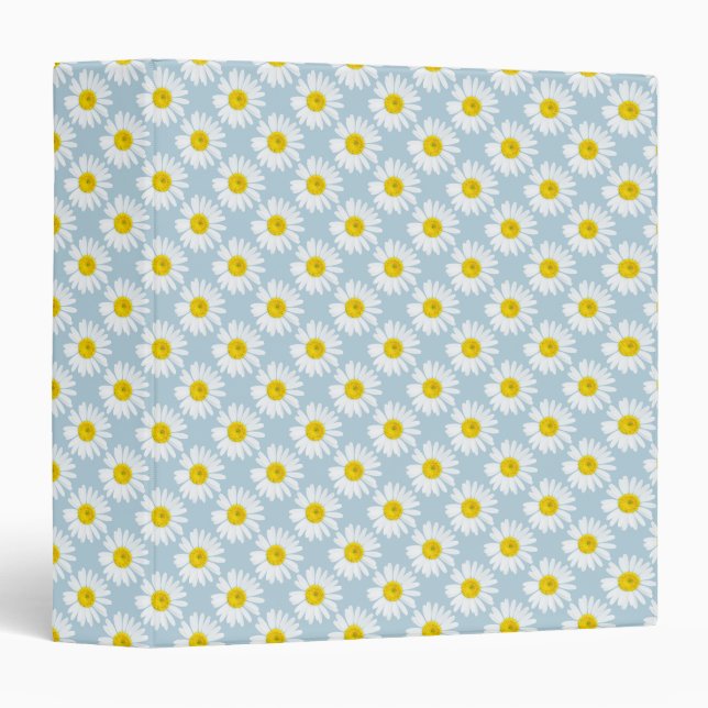 Daisy flower 3 ring binder (Front/Spine)