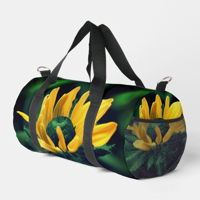 Daisy Flower Abstract  Duffle Bag (Right Corner)