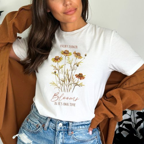 Daisy Flower and Quote T_Shirt